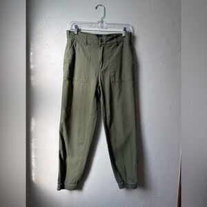GAP Women’s Green Cotton Blend Joggers Size Small, Great Condition